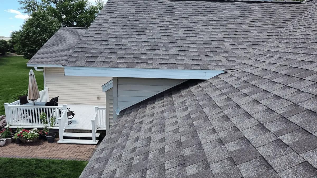 Completed roof on an Indianapolis home, 46239