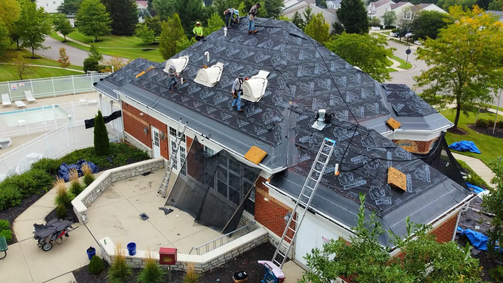 Roofing project in New Palestine, IN