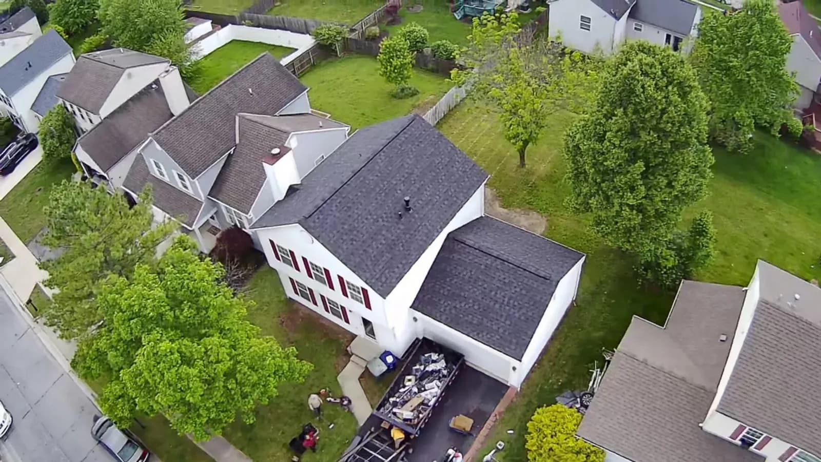 Roofing project in Zionsville, IN
